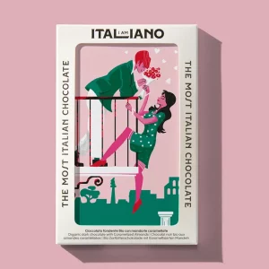 Tableta organica de chocolate negro con almendras